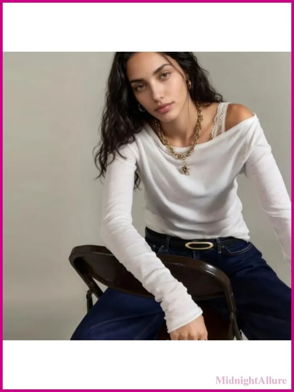 Skinny Faux Leather Belt Thin Waist Gold Buckle for Jeans Dresses